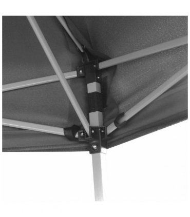 vidaXL Hexagonal Pop-Up Marquee with 6 Sidewalls Grey 3.6x3.1 m