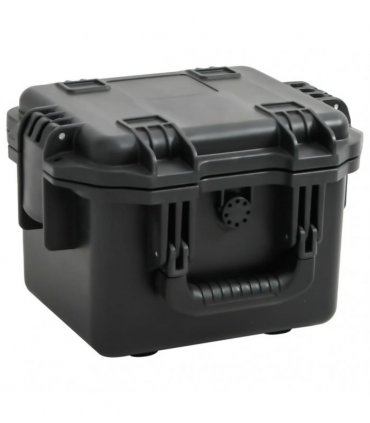 vidaXL Portable Flight Case Black 30x24.5x20 cm PP — Size: 30 x 24.5 x 20 cm