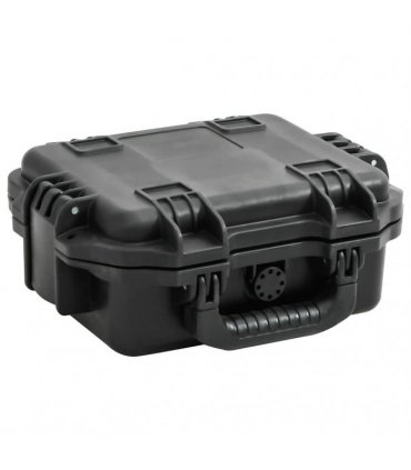 vidaXL Portable Flight Case Black 30x24.5x12.5 cm PP — Size: 30 x 24.5 x 12.5 cm