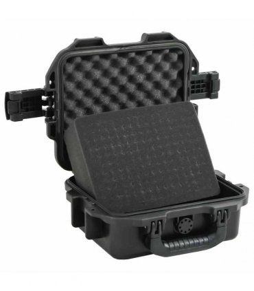 vidaXL Portable Flight Case Black 30x24.5x12.5 cm PP — Size: 30 x 24.5 x 12.5 cm