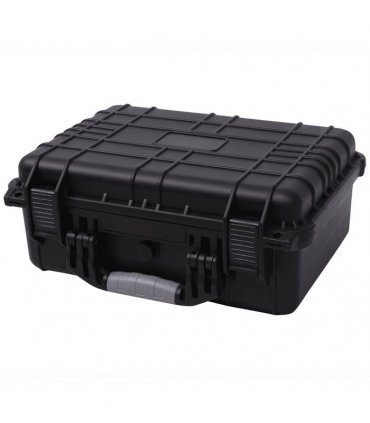 vidaXL Protective Equipment Case 40.6x33x17.4 cm Black — Size: 40.6 x 33 x 17.4 cm