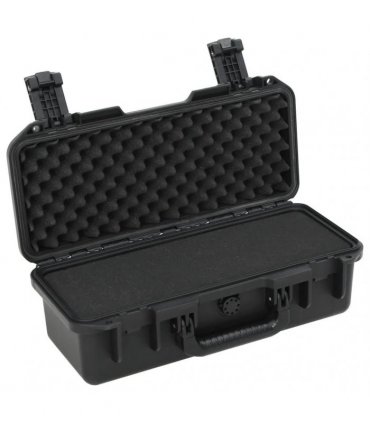 vidaXL Portable Flight Case Black 46.5x21.5x17.5 cm PP — Size: 46.5 x 21.5 x 17.5 cm