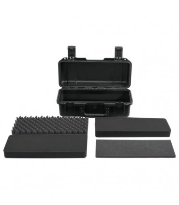 vidaXL Portable Flight Case Black 46.5x21.5x17.5 cm PP — Size: 46.5 x 21.5 x 17.5 cm
