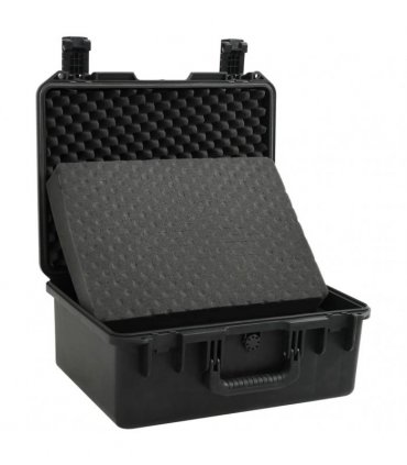 vidaXL Portable Flight Case Black 49x38x23 cm PP — Size: 49 x 38 x 23 cm
