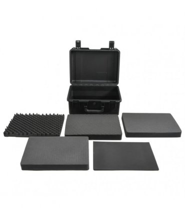 vidaXL Portable Flight Case Black 49x38x23 cm PP — Size: 49 x 38 x 23 cm