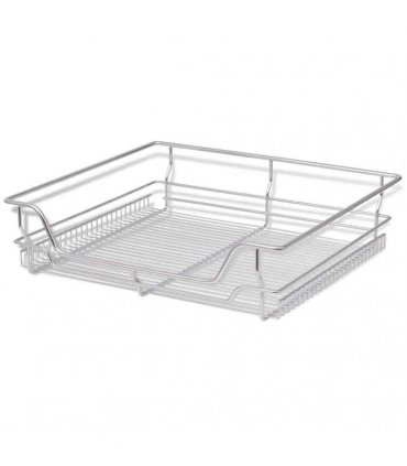 vidaXL Pull-Out Wire Baskets 2 pcs Silver 600 mm