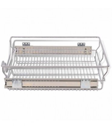 vidaXL Pull-Out Wire Baskets 2 pcs Silver 500 mm