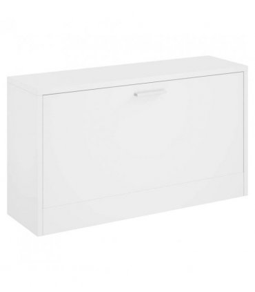 vidaXL Shoe Bench High Gloss White 80x24x45 cm Engineered Wood