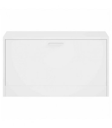 vidaXL Shoe Bench High Gloss White 80x24x45 cm Engineered Wood