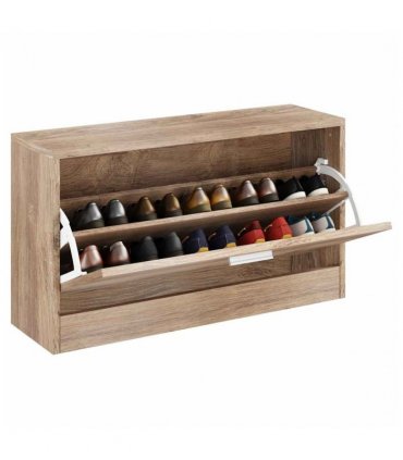 vidaXL Shoe Storage Bench Oak 80x24x45 cm