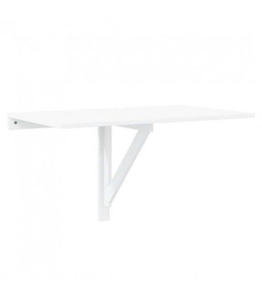 vidaXL Folding Wall Table White 100x60 cm