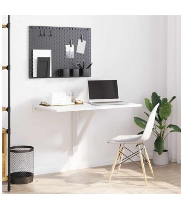vidaXL Folding Wall Table White 100x60 cm