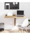 vidaXL Folding Wall Table Oak 100x60 cm — Colour: brown