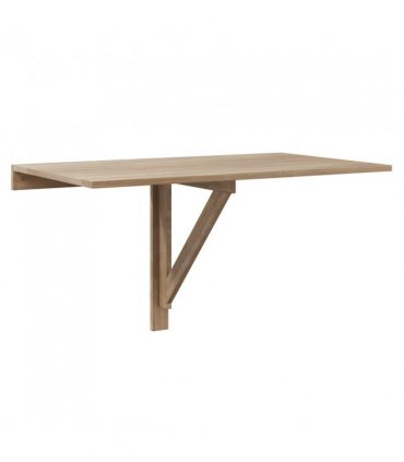 vidaXL Folding Wall Table Oak 100x60 cm — Colour: brown