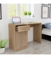 vidaXL Desk with Drawer and Cabinet Oak 100x40x73 cm
