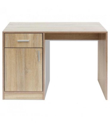 vidaXL Desk with Drawer and Cabinet Oak 100x40x73 cm