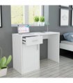 vidaXL Desk with Drawer and Cabinet White 100x40x73 cm