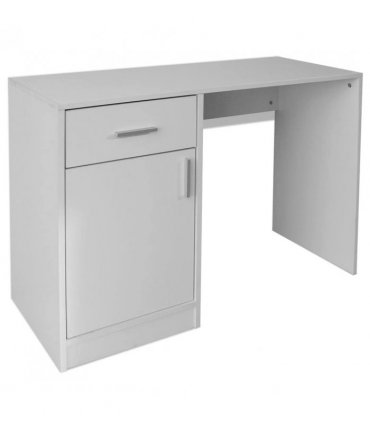 vidaXL Desk with Drawer and Cabinet White 100x40x73 cm