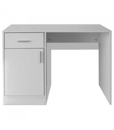 vidaXL Desk with Drawer and Cabinet White 100x40x73 cm