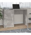 vidaXL Desk with Drawer&Cabinet Concrete Grey 100x40x73 cm Engineered Wood