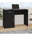 vidaXL Desk with Drawer&Cabinet Black 100x40x73 cm Engineered Wood