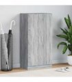 vidaXL Shoe Cabinet Grey Sonoma 55x35x108 cm Engineered Wood