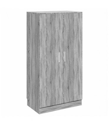vidaXL Shoe Cabinet Grey Sonoma 55x35x108 cm Engineered Wood