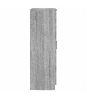 vidaXL Shoe Cabinet Grey Sonoma 55x35x108 cm Engineered Wood