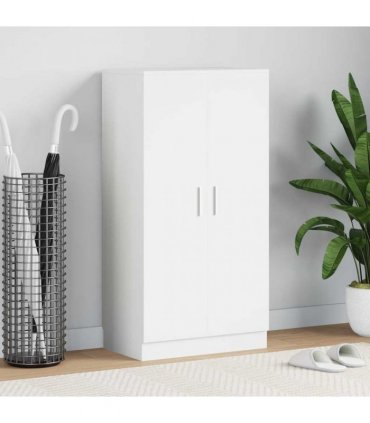 vidaXL Shoe Cabinet 7 Shelves White