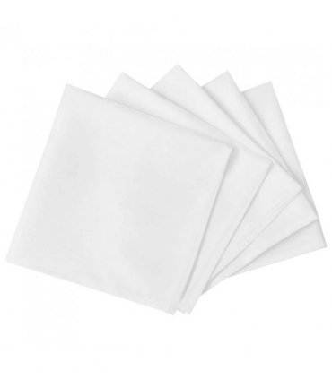 50 Dinner Napkins White 50 x 50 cm