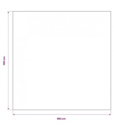5 Tablecloths White 100 x 100 cm