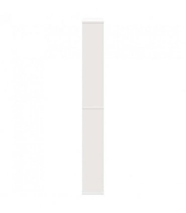 vidaXL Shoe Cabinet 4-Layer Mirror White 63x17x134 cm