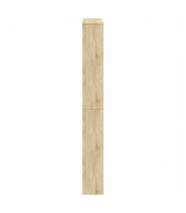vidaXL Shoe Cabinet 4-Layer Mirror Oak 63x17x134 cm