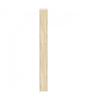 vidaXL Shoe Cabinet 5-Layer Mirror Oak 63x17x169.5 cm