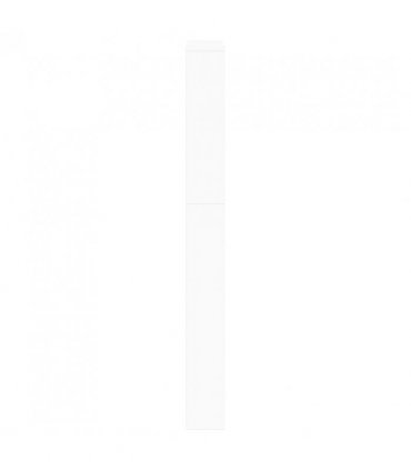 vidaXL Shoe Cabinet 5-Layer Mirror White 63x17x169.5 cm
