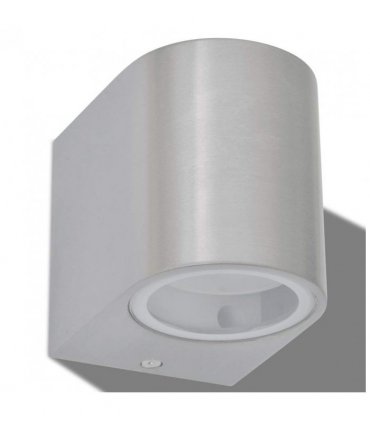 vidaXL Outdoor LED Wall Lights 2 pcs Round Downwards — Model: down light