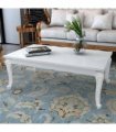 vidaXL Coffee Table 115x65x42 cm High Gloss White — Size: 115 x 65 x 42 cm