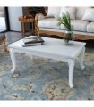 vidaXL Coffee Table High Gloss White 100x50x42 cm Engineered Wood — Size: 100 x 50 x 42 cm
