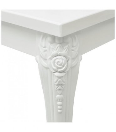 vidaXL Coffee Table High Gloss White 100x50x42 cm Engineered Wood — Size: 100 x 50 x 42 cm
