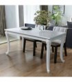 vidaXL Dining Table 116x66x76 cm High Gloss White — Size: 116 x 66 x 76 cm