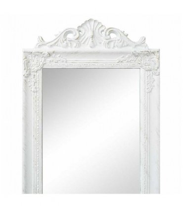 vidaXL Free-Standing Mirror Baroque Style 160x40 cm White