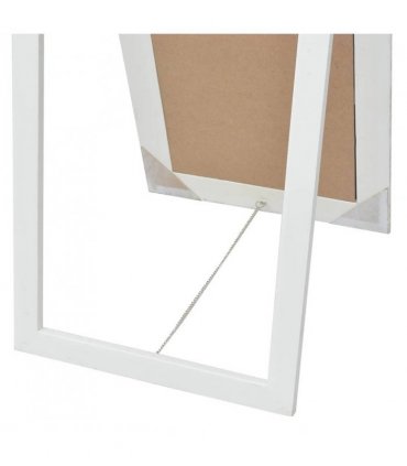 vidaXL Free-Standing Mirror Baroque Style 160x40 cm White