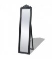 vidaXL Free-Standing Mirror Baroque Style 160x40 cm Black