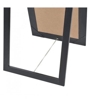 vidaXL Free-Standing Mirror Baroque Style 160x40 cm Black