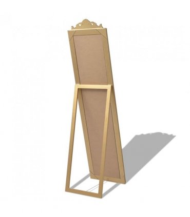 vidaXL Free-Standing Mirror Baroque Style 160x40 cm Gold