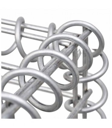 vidaXL Gabion Raised Bed | Silver | Galvanised Steel | 160x140x50 cm — Size: 160 x 140 x 50 cm
