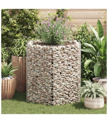 vidaXL Hexagonal Gabion Raised Bed 100x90x100 cm — Size: 100 x 90 x 100 cm