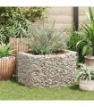 vidaXL Hexagonal Gabion Raised Bed 100x90x50 cm — Size: 100 x 90 x 50 cm
