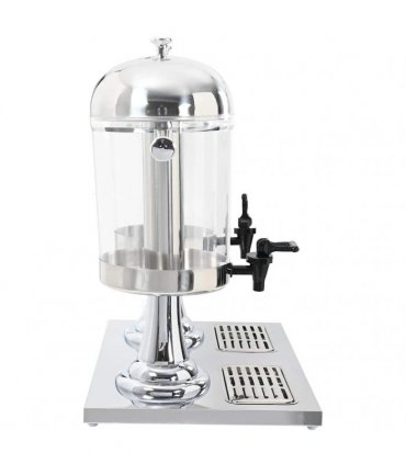 vidaXL Double Juice Dispenser Stainless Steel 2 x 8 L — Size: 56 x 35 x 57 cm