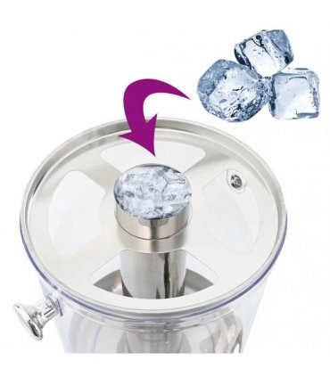 vidaXL Double Juice Dispenser Stainless Steel 2 x 8 L — Size: 56 x 35 x 57 cm